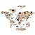Painel Mapa Mundi Animais - Imagem 6