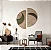 Escultura de Parede Semi Círculo Abstrato | Painel Decorativo Moderno em MDF - Imagem 3
