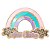 Enfeite Arco Iris Palha Indiana e Acrílico - Imagem 1
