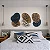 Trio Botânico Orgânico | Quadros Decorativos Modernos para Sala - Imagem 4