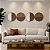 Kit 4 Quadros Circulos Abstrato | Painel Decorativo Orgânico - Imagem 8