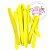 Conjunto de Palitos De Picolé Com 100unid Coplamix (Amarelo) - Imagem 1