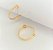 Brinco Infantil Rommanel Argola Fina lisa 1cm 520293 - Imagem 2