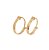 Brinco Infantil Rommanel Argola Fina lisa 1cm 520293 - Imagem 1