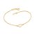 Pulseira Rommanel Com Pingente de Coração Vazado 19cm 551674 - Imagem 1