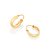 Brinco Infantil Rommanel Argola Lisa Meia Cana 1,5cm 520763 - Imagem 2