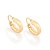 Brinco Infantil Rommanel Argola Lisa Meia Cana 1,5cm 520763 - Imagem 1