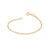 Pulseira Infantil Rommanel Fio Alternado 3x1 0,60 Laminado 14 Cm - 550055 - Imagem 1