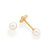 Brinco Infantil Rommanel Bolinha 4mm Bola de Pérola Bebê 2º Furo - 520190 - Imagem 1