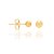 Brinco Rommanel bolinha 4mm Bola Folheada a ouro 18k- 520246 - Imagem 1