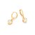Brinco Rommanel Argola Com Coração Cristal de Zircônia Pendurado 527125 - Imagem 1
