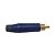 Conector Plug RCA Macho Cabo Azul ACPR-BLU - Imagem 2