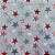 MANTA FLEECE 3D (ESTRELA VERMELHA) - Imagem 1