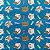 TRICOLINE ESTAMPADA (GATO FUNDO AZUL) - Imagem 1
