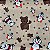 TRICOLINE ESTAMPADA (URSO E PINGUIM MARROM) - Imagem 1