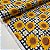 TRICOLINE ESTAMPADA (GIRASSOL E MARGARIDA FUNDO XADREZ PRETO) - Imagem 3