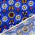 TRICOLINE ESTAMPADA (GIRASSOL E MARGARIDA FUNDO AZUL) - Imagem 2
