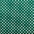 TRICOLINE ESTAMPADA (BOLINHA BRANCA FUNDO VERDE) - Imagem 1
