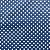 TRICOLINE ESTAMPADA (BOLINHA BRANCA FUNDO AZUL) - Imagem 1