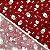TECIDO TRICOLINE ESTAMPADO DE NATAL PAPAI NOEL VERMELHO - Imagem 2