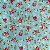 TRICOLINE CALDEIRA LUCIA (AZUL CLARO FLOR ROSA) - Imagem 1