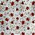 TRICOLINE CALDEIRA LUCIA (BEGE CLARO FLOR VERMELHO) - Imagem 1