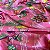 TECIDO VISCOSE ESTAMPADA (FLORES  COLORIDAS FUNDO ROSA CLARO) - Imagem 3