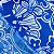 TECIDO VISCOSE ESTAMPADA (FLOR BRANCA FUNDO AZUL) - Imagem 2