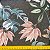 TULE ESTAMPADO (FOLHAGEM COM FUNFO PRETO) - Imagem 3
