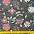 TULE ESTAMPADO (FLORES COLORIDAS COM FUNDO PRETO) - Imagem 3