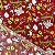 TRIOLINE ESTAMPADO PERIPAN (SAFARI FUNDO VERMELHO) - Imagem 2