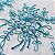 RENDA CORD METALIZADA | 100% POLIÉS BARRADA - 1,30m |  AZUL CLARO - Imagem 4