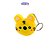 FITA TRENA DOMESTICA CHAVEIRO | TIGRE AMARELO - Imagem 1