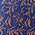MALHA SUEDE (FLORAL AZUL) - Imagem 1