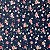 TRICOLINE FLORAL LÚCIA | 1,50 LARG X 0,50CM | 12 MARINHO - Imagem 1