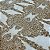RENDA TULE BORDADO C/ PEDRARIA PREMIUM | 1,20m X 0,50m | OURO - Imagem 1