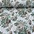TECIDO PERCAL 200 FIOS | 100% ALGOD - 2,50m | FLORAL MARROM/VERDE CIL.70045 - Imagem 1