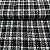 TWEED SINGLE TONE ALFAIATARIA | 1,50m | XADREZ PRETOV / BRANCO - Imagem 1