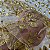 TULE COM GLITTER TULIPAS | 1,45m | DOURADO - Imagem 3