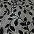 TULE COM GLITTER TULIPAS | 1,45m | PRETO - Imagem 1
