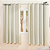 CORTINA BLACKOUT PVC CORTA LUZ | 2.60m x 1.70m | ILHOS -  AREIA / CZ - Imagem 2