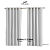 CORTINA BLACKOUT PVC CORTA LUZ | 2.60m x 2.30m |  ILHOS - BRANCO / CZ - Imagem 1