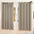 CORTINA BLACKOUT PVC CORTA LUZ | 2.60m x 1.70m | ILHOS -  BEGE DUNA/CZ - Imagem 4