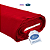 PANO DE PRATO TRAMA PÉ DE GALINHA | Santa Margarida | 70cm x 0,50cm - 100% Algodão | VERMELHO - Imagem 2