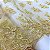 TULE BORADADO RENDA CORD METALIC | 1,30m | DOURADO - Imagem 2