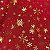 TECIDO OXFORD NATAL FLOCOS | 0,50cm X 1,50m | VERMELHO / DOURADO - Imagem 2