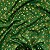 TECIDO OXFORD NATAL FLOCOS | 0,50cm x 1,50m | VERE / DOURADO - Imagem 1