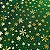 TECIDO OXFORD NATAL FLOCOS | 0,50cm x 1,50m | VERE / DOURADO - Imagem 2