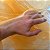TECIDO MOUSSELINE ORGANZA CRISTAL | 1,50m | LARANJA CLARO - Imagem 3