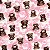 TECIDO MICROSOFT PETTENATI ESTAMPADO | 1m X 1,63m | URSINHO ROSA 03385G - Imagem 1